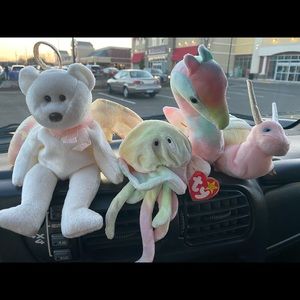 Rare TY babies (halo, Neon, gooshy, and swirly.)